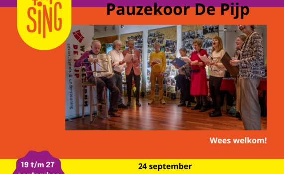 Start to sing met Pauzekoor De Pijp 24 september 2026